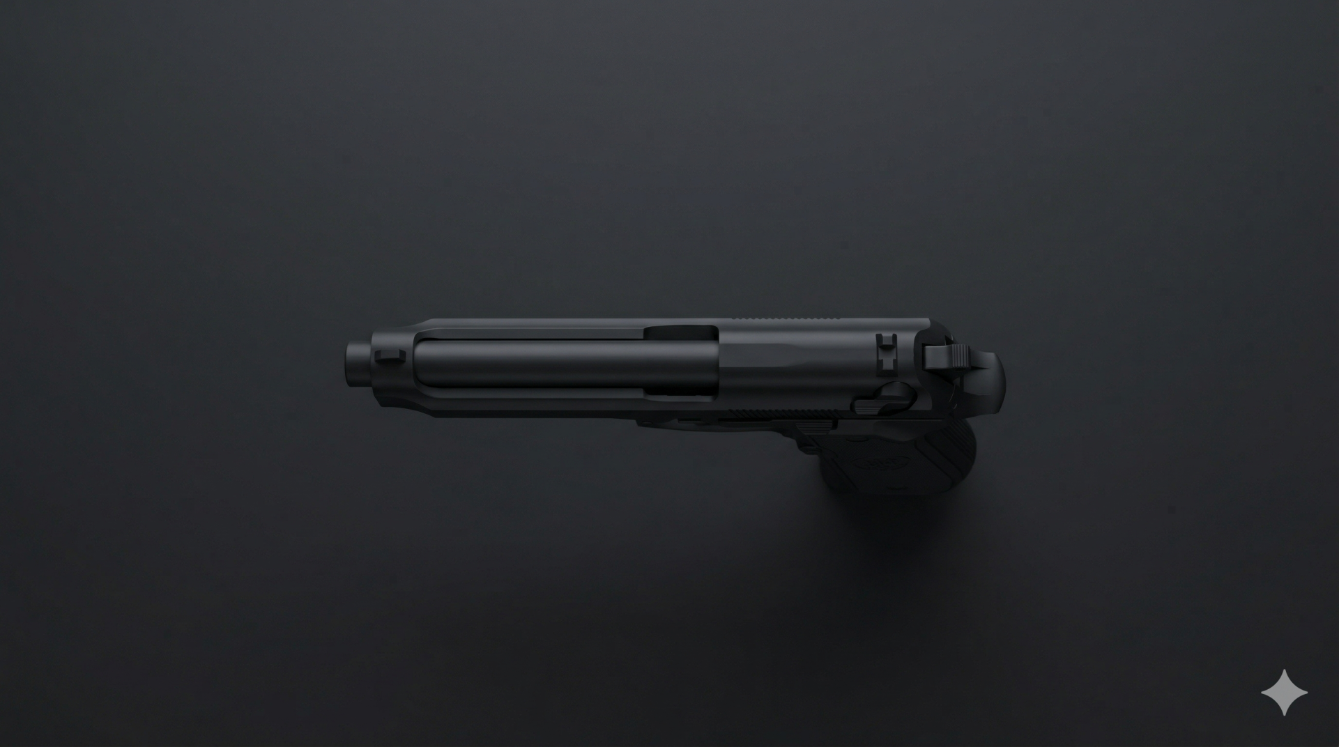 beretta 92fs top view,