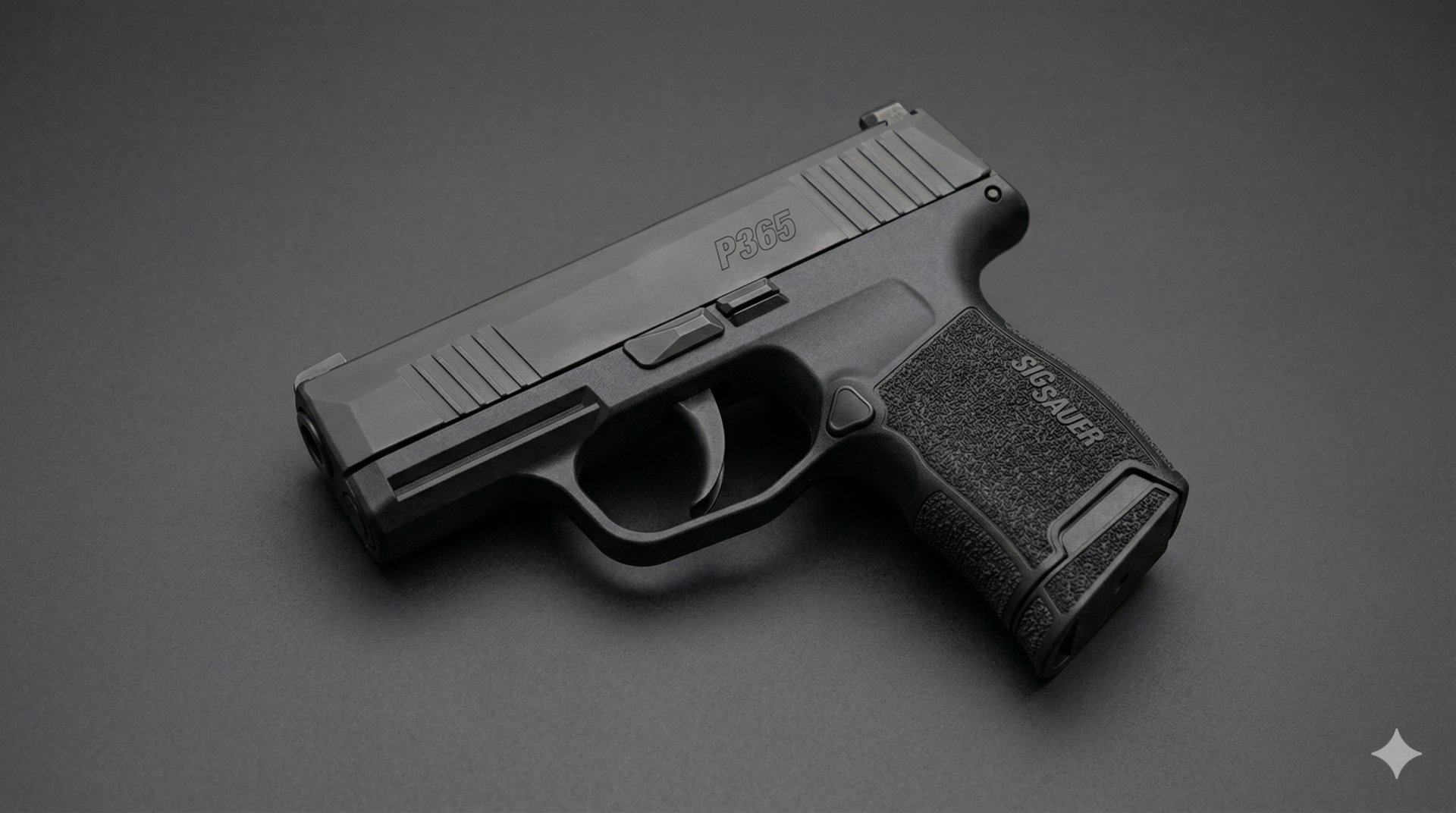 sig sauer p365 angled view