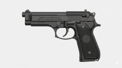 beretta 92fs left side view