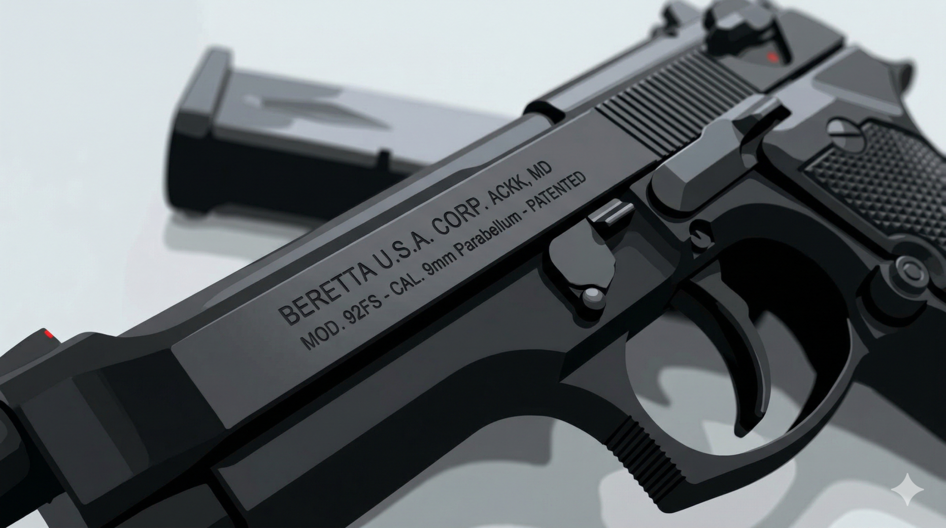 beretta 92fs close up